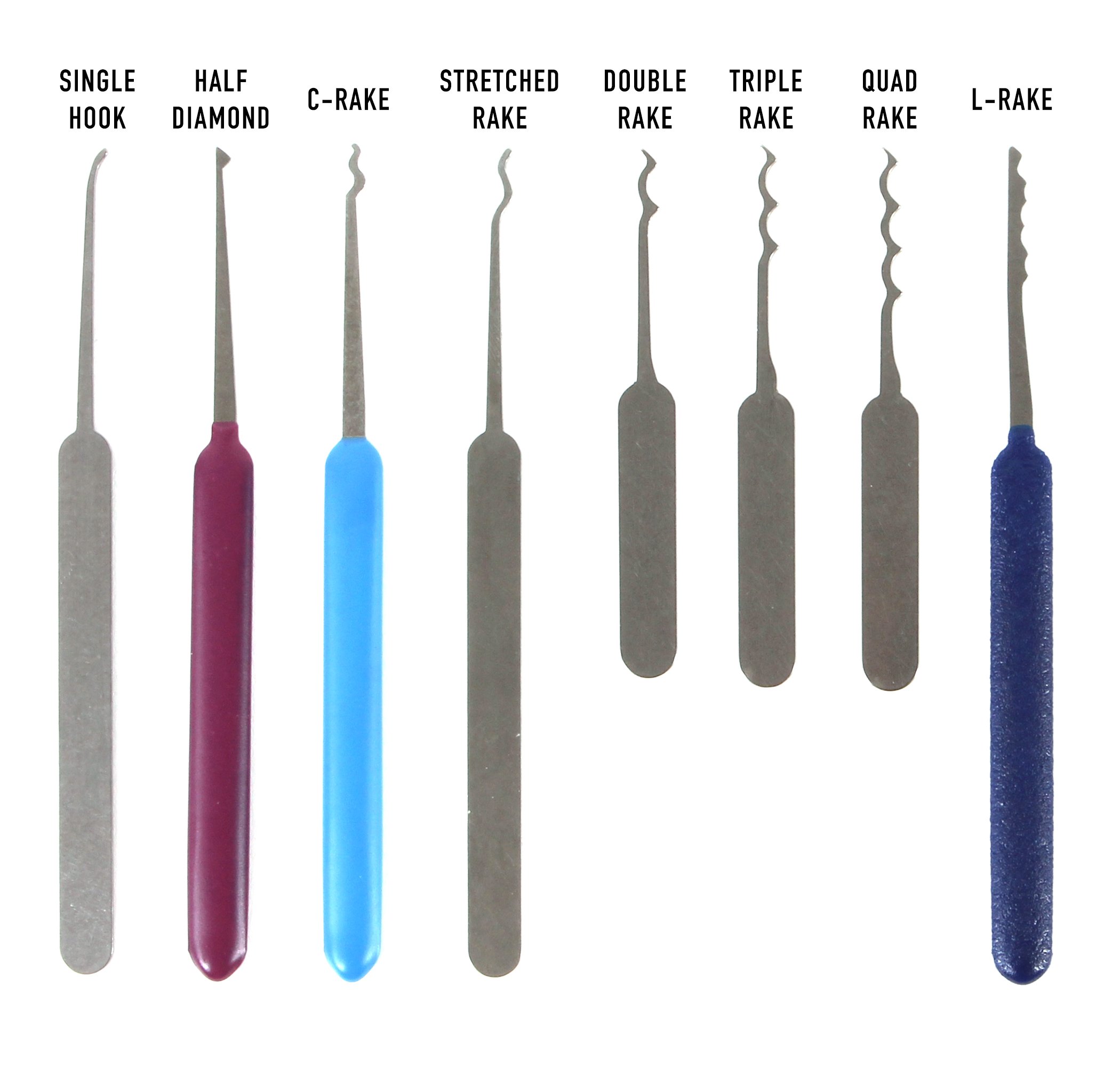 What are the different types of lock picks?
